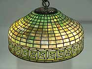 Greek key Tiffany Lamp