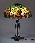 Tiffany desk lamp Dragonfly dome 18"