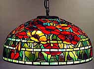 Tiffany hanging lamp Oriental Poppy