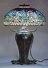 Peacock Tiffany Table Lamp