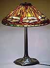 Tiffany desk lamp Dragonfly cone 20"