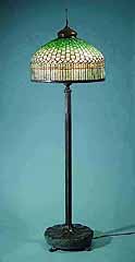 Tiffany Floor lamp Curtainborder green