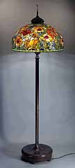 Oriental Poppy Tiffany Floor lamp