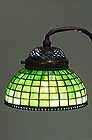 !Tiffany leaded glass and bronze lamp