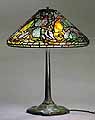 16" FISH TABLE LAMP DESIGN OF TIFFANY STUDIOS NEW YORK