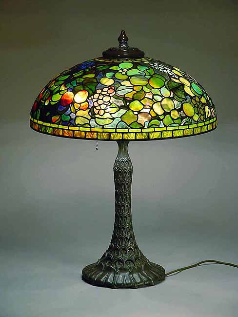 24" Fruit Tiffany Table Lamp (two seasons)
